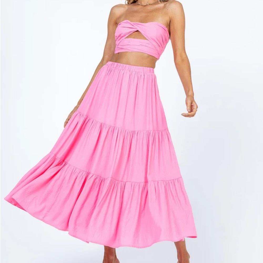 Pink Princess Polly Maxi Skirt Set